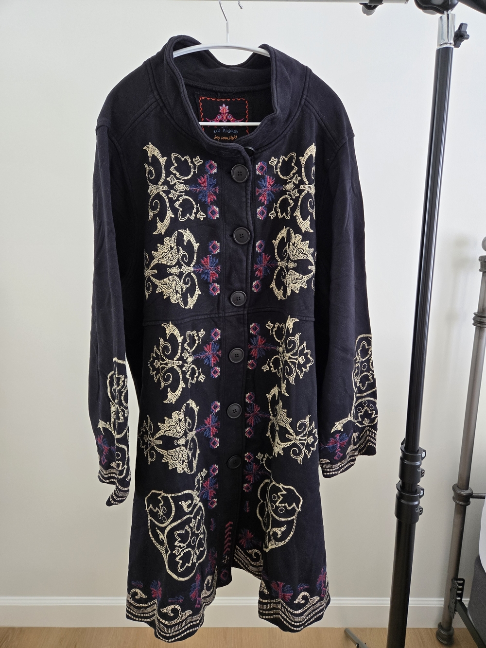 Embroidered Johnny Was Plus Sized Women's Coat
